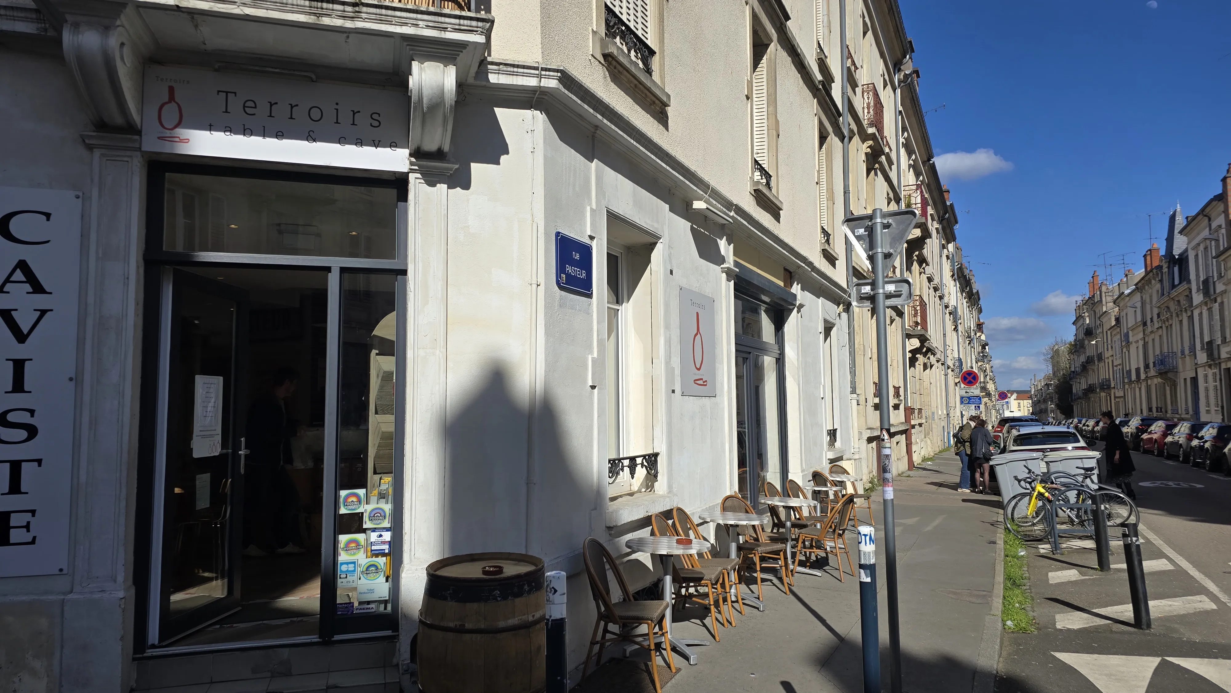 Terasse du restaurant Terrors à Nancy, 10 couverts à l'exterieur rue Blandan
